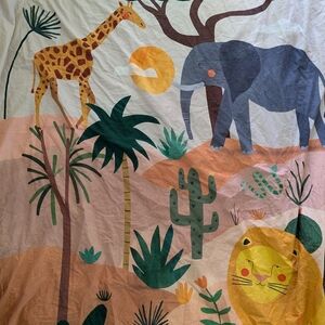 Twin safari sheets, duvet, 2 pillow cases